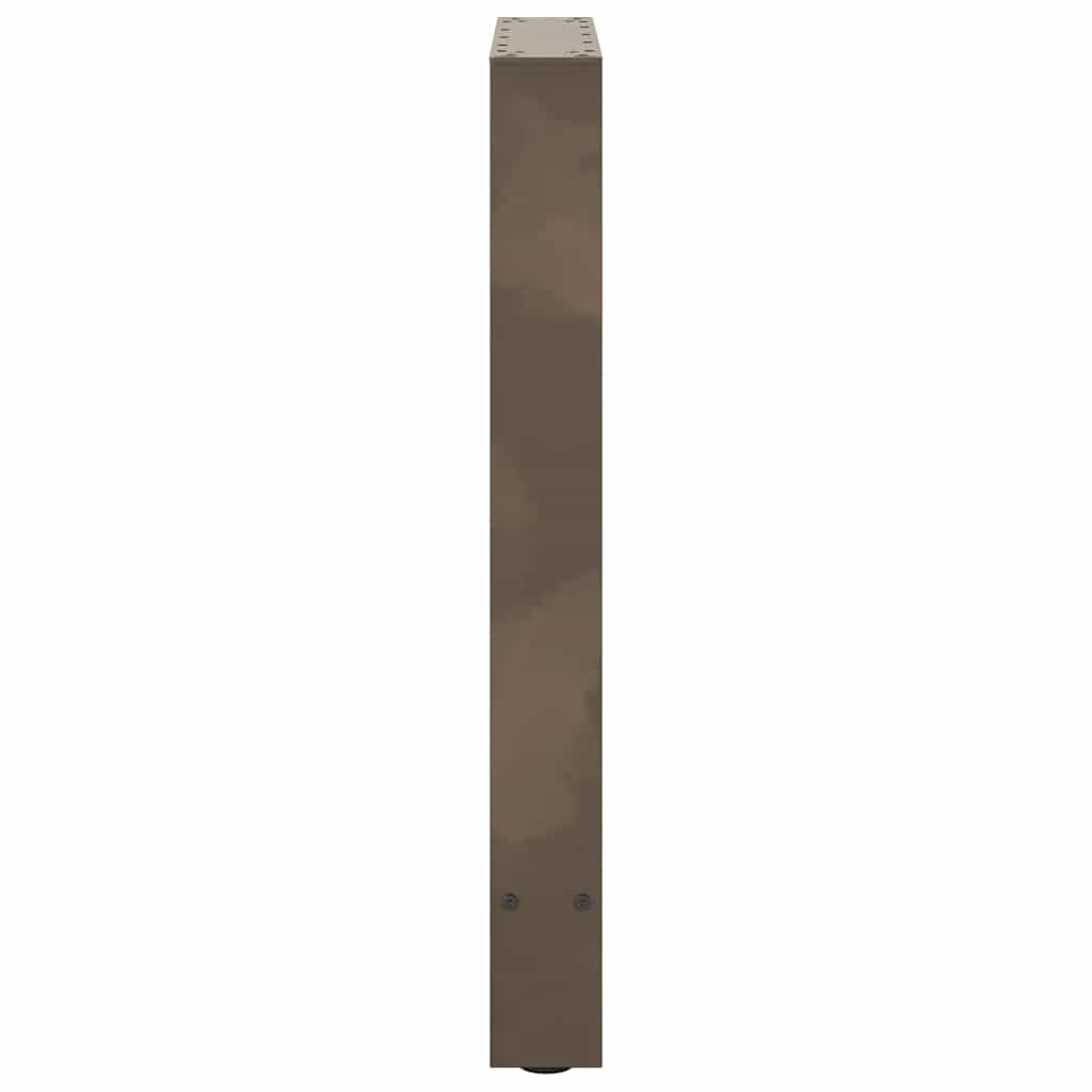 Gambe per Tavolino Naturale 2 pz 60x(72-73) cm Acciaio - homemem39