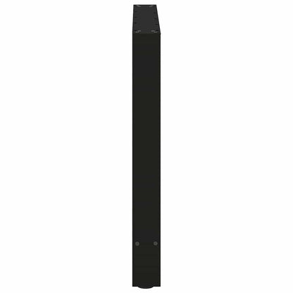 Gambe per Tavolino Nero 2 pz 70x(72-73) cm Acciaio - homemem39