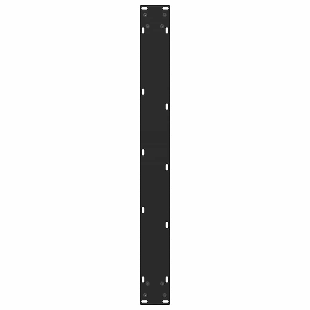 Gambe per Tavolino Nero 2 pz 70x(72-73) cm Acciaio - homemem39