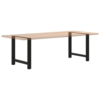 Gambe per Tavolino Nero 2 pz 70x(72-73) cm Acciaio - homemem39