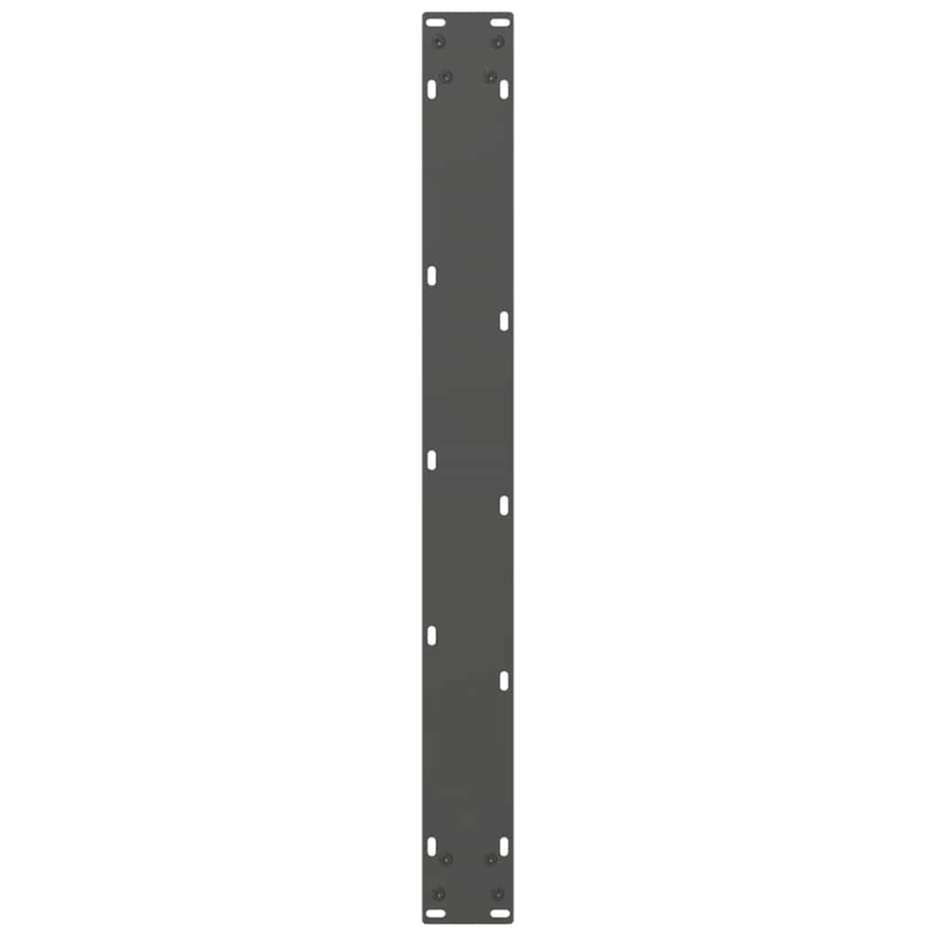 Gambe per Tavolino Antracite 2 pz 70x(72-73) cm Acciaio - homemem39