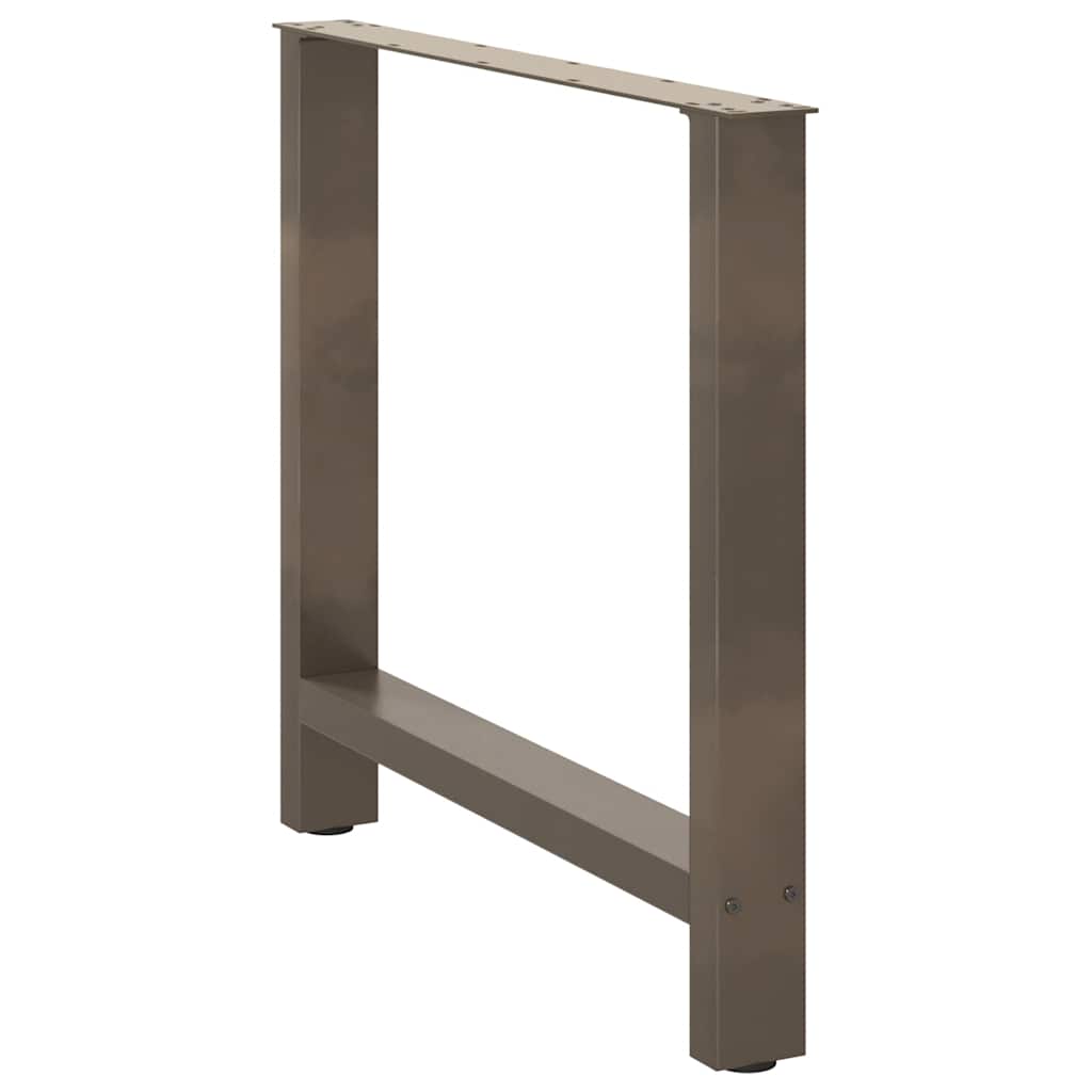 Gambe per Tavolino Naturale 2 pz 70x(72-73) cm Acciaio - homemem39
