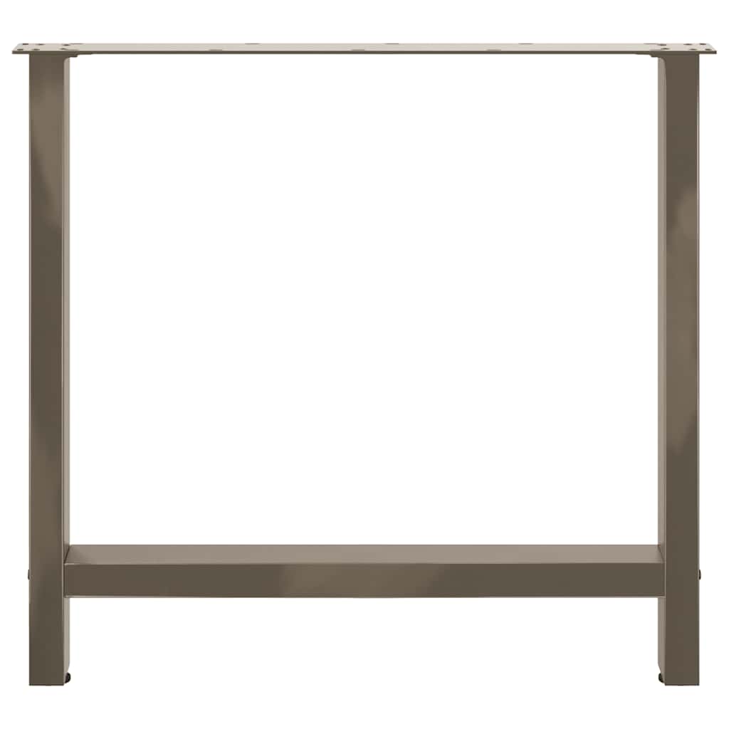 Gambe per Tavolino Naturale 2 pz 70x(72-73) cm Acciaio - homemem39