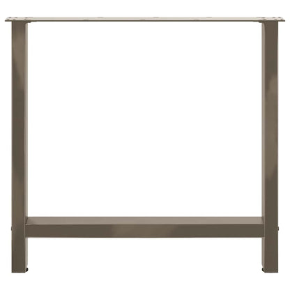 Gambe per Tavolino Naturale 2 pz 70x(72-73) cm Acciaio - homemem39