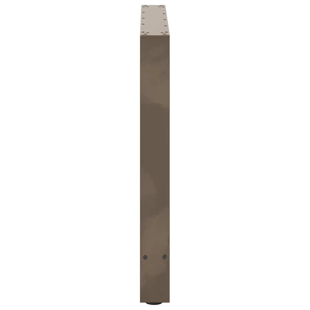 Gambe per Tavolino Naturale 2 pz 70x(72-73) cm Acciaio - homemem39