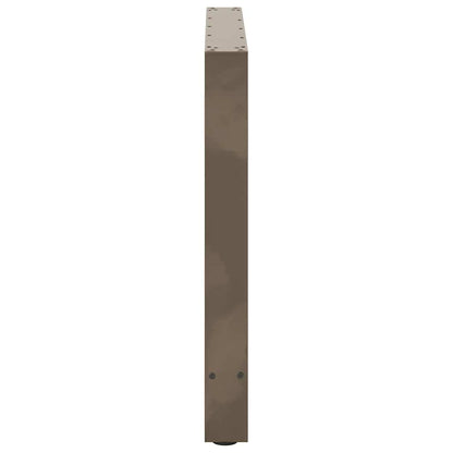Gambe per Tavolino Naturale 2 pz 70x(72-73) cm Acciaio - homemem39