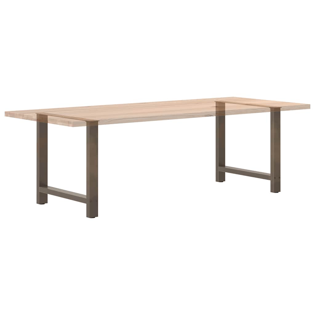 Gambe per Tavolino Naturale 2 pz 70x(72-73) cm Acciaio - homemem39