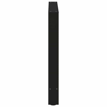 Gambe per Tavolino Nero 2 pz 80x(72-73) cm Acciaio - homemem39