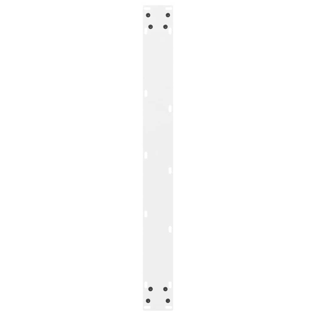 Gambe per Tavolino Bianco 2 pz 80x(72-73) cm Acciaio - homemem39