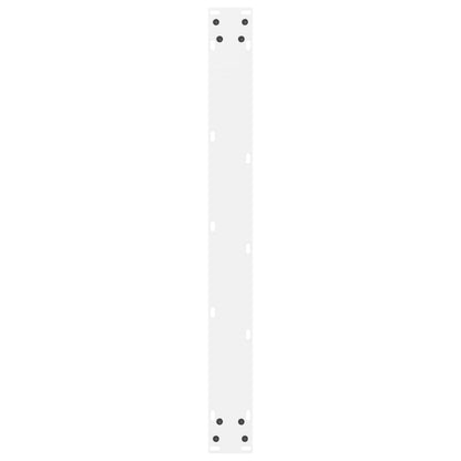 Gambe per tavolo da pranzo bianche 2 pz 80x(72-73)cm in acciaio
