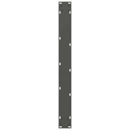 Gambe per tavolo da pranzo antracite 2 pz 80x(72-73) cm
