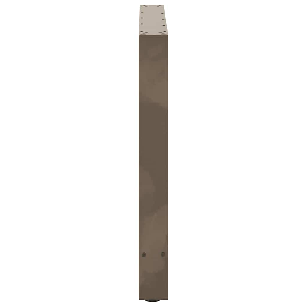 Gambe per Tavolino Naturale 2 pz 80x(72-73) cm Acciaio - homemem39
