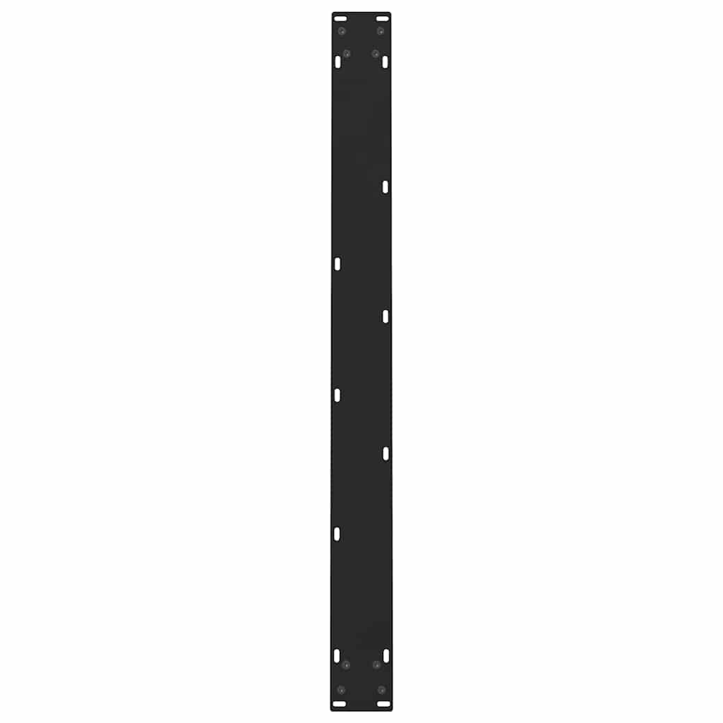 Gambe per Tavolino Nero 2 pz 90x(72-73) cm Acciaio - homemem39