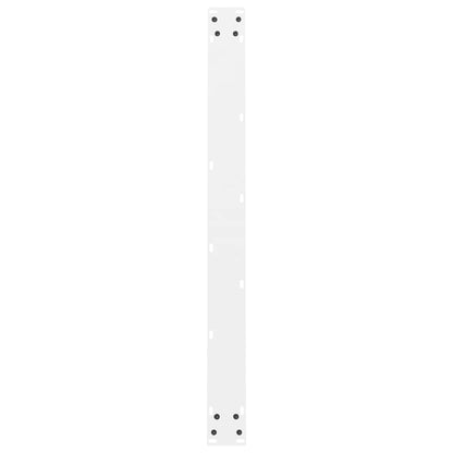 Gambe per tavolo da pranzo bianche 2 pz 90x(72-73)cm in acciaio