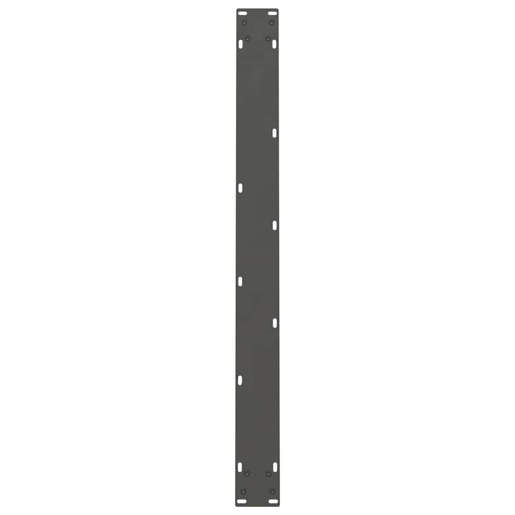 Gambe per tavolo da pranzo antracite 2 pz 90x(72-73) cm