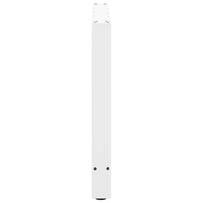Gambe per tavolo da pranzo bianche 2 pz 100x(72-73) cm