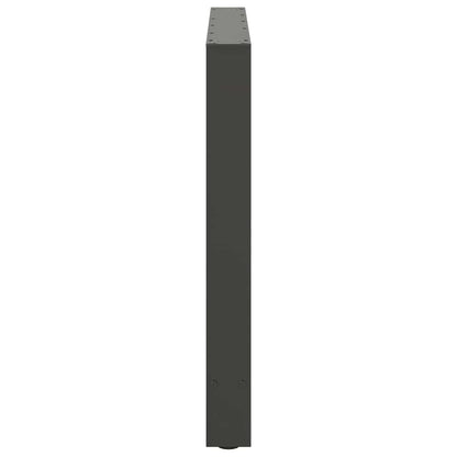 Gambe per tavolo da pranzo antracite 2 pz 100x(72-73) cm