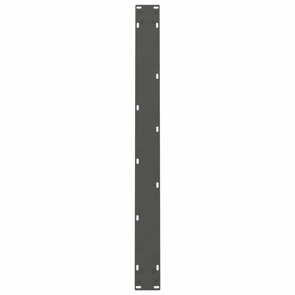 Gambe per tavolo da pranzo antracite 2 pz 100x(72-73) cm