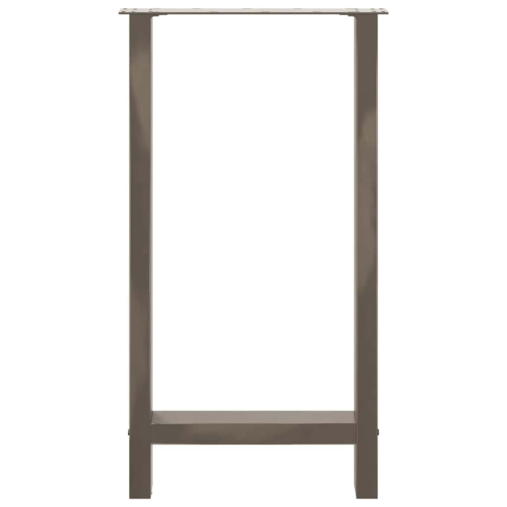 Gambe per Tavolino Acciaio Naturale 2 pz 40x(90-91) cm Acciaio - homemem39