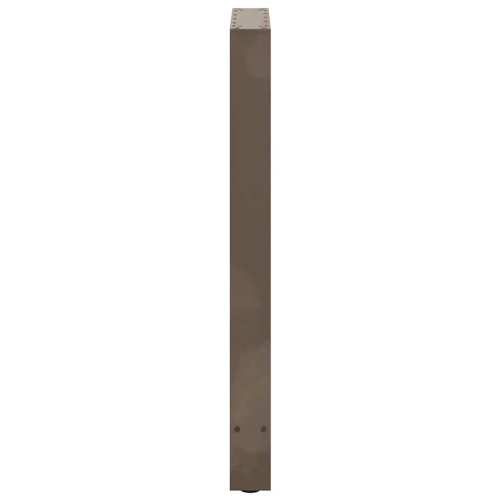 Gambe per Tavolino Acciaio Naturale 2 pz 40x(90-91) cm Acciaio - homemem39
