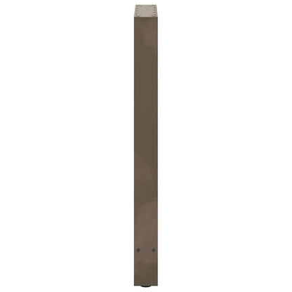 Gambe per Tavolino Acciaio Naturale 2 pz 40x(90-91) cm Acciaio - homemem39