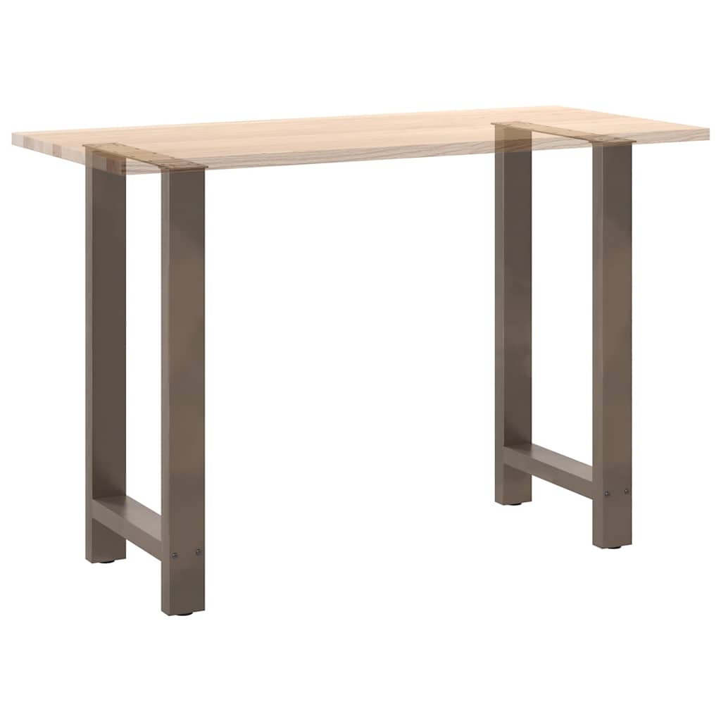 Gambe per Tavolino Acciaio Naturale 2 pz 40x(90-91) cm Acciaio - homemem39