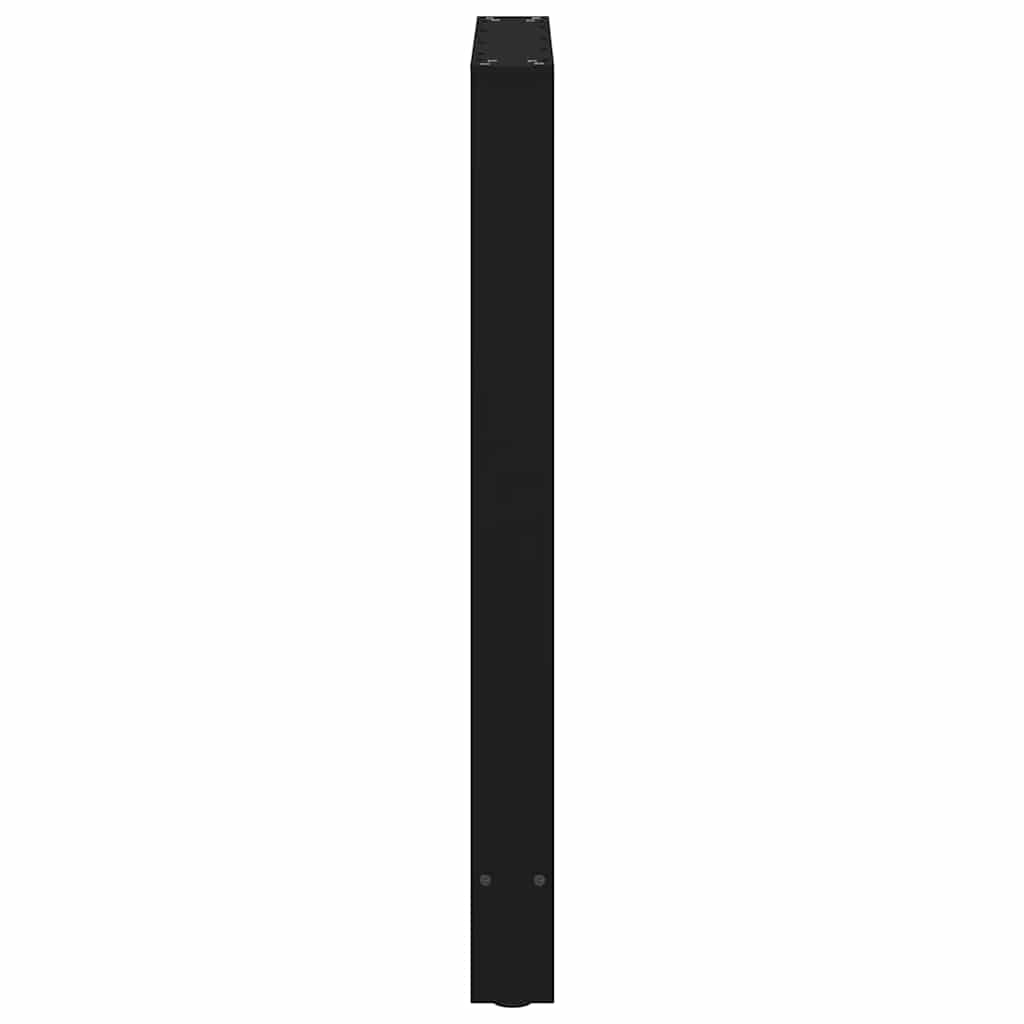 Gambe per Tavolino Nero 2 pz 60x(90-91) cm Acciaio - homemem39