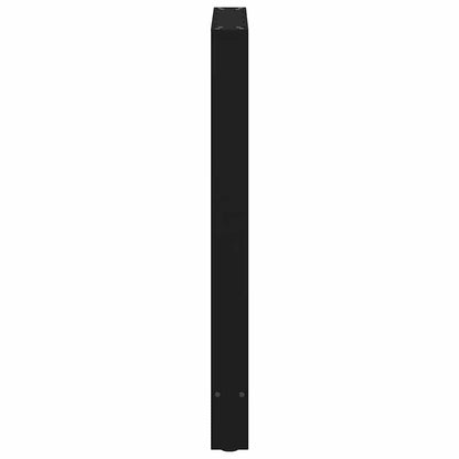 Gambe per Tavolino Nero 2 pz 60x(90-91) cm Acciaio - homemem39