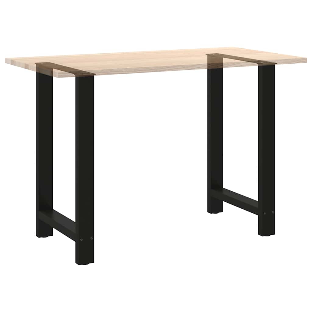 Gambe per Tavolino Nero 2 pz 60x(90-91) cm Acciaio - homemem39