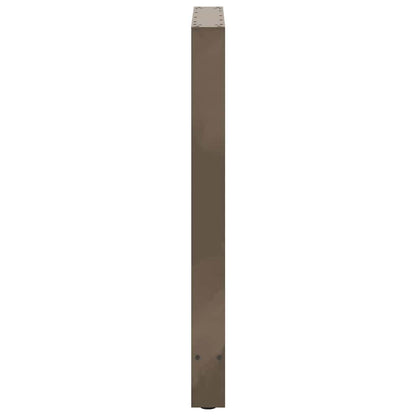 Gambe per Tavolino Acciaio Naturale 2 pz 60x(90-91) cm Acciaio - homemem39
