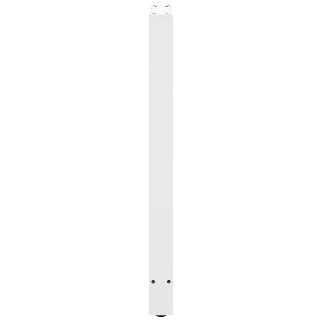 Gambe per tavolo da bar bianche 2 pz 40x(100-101) cm in acciaio