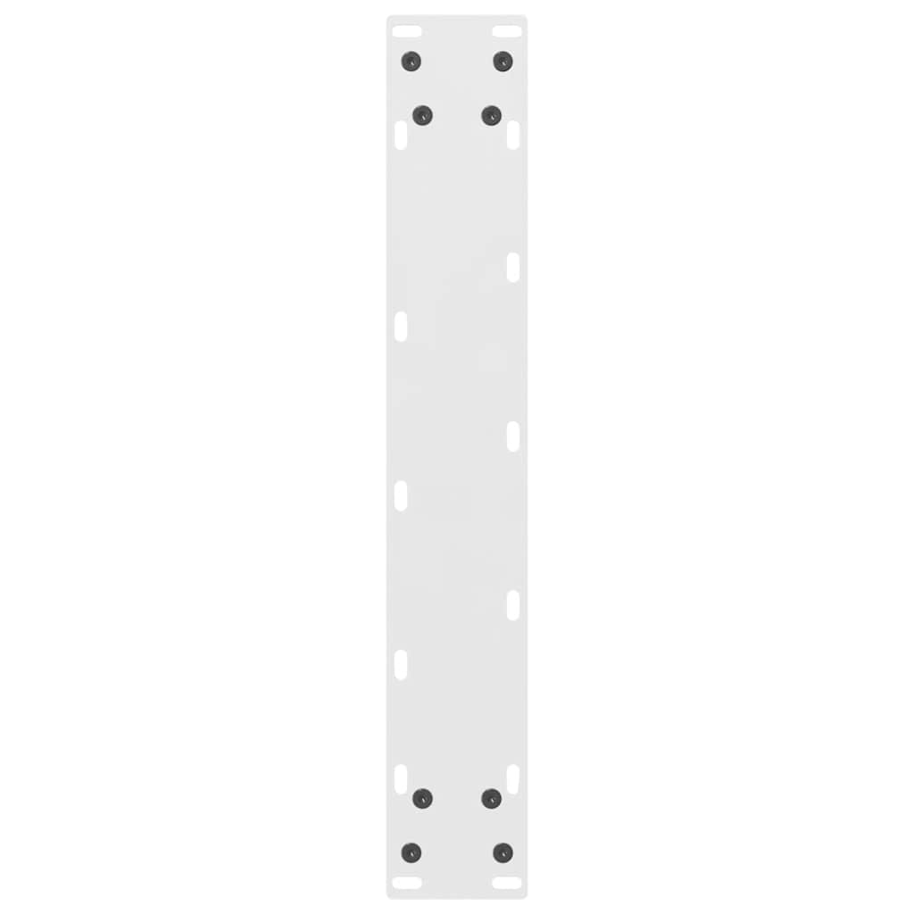 Gambe per tavolo da bar bianche 2 pz 40x(100-101) cm in acciaio