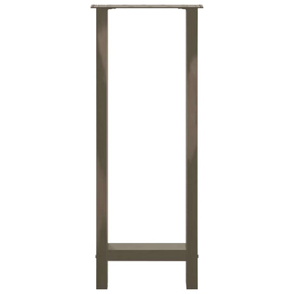 Gambe per Tavolino Acciaio Naturale 2 pz 50x(100-101)cm Acciaio - homemem39