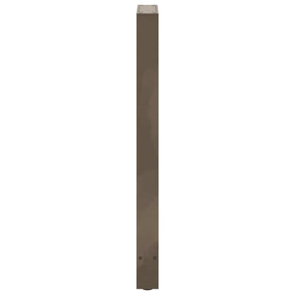 Gambe per Tavolino Acciaio Naturale 2 pz 50x(100-101)cm Acciaio - homemem39