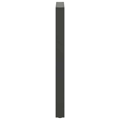 Gambe per Tavolino Antracite 2 pz 60x(100-101) cm Acciaio - homemem39