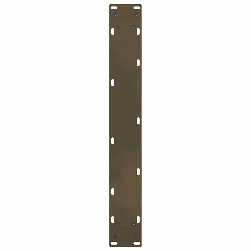 Gambe per Tavolino Acciaio Naturale 2 pz 60x(100-101)cm Acciaio - homemem39