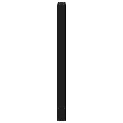 Gambe per Tavolino Nero 2 pz 40x(110-111) cm Acciaio - homemem39