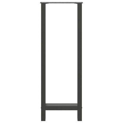 Gambe per Tavolino Antracite 2 pz 40x(110-111) cm Acciaio - homemem39