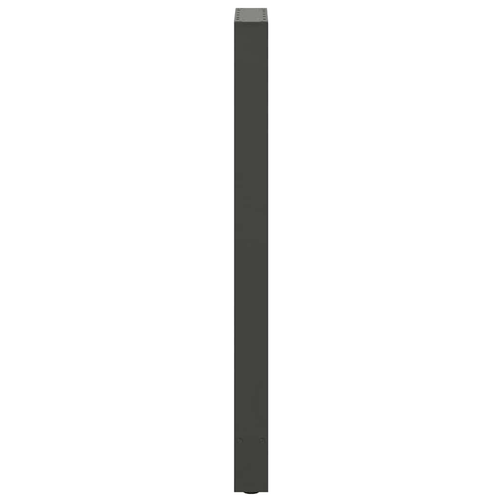 Gambe per Tavolino Antracite 2 pz 40x(110-111) cm Acciaio - homemem39