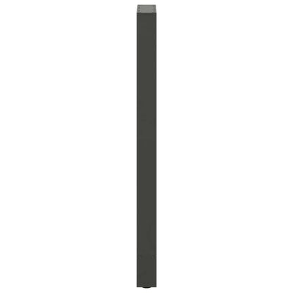 Gambe per Tavolino Antracite 2 pz 40x(110-111) cm Acciaio - homemem39