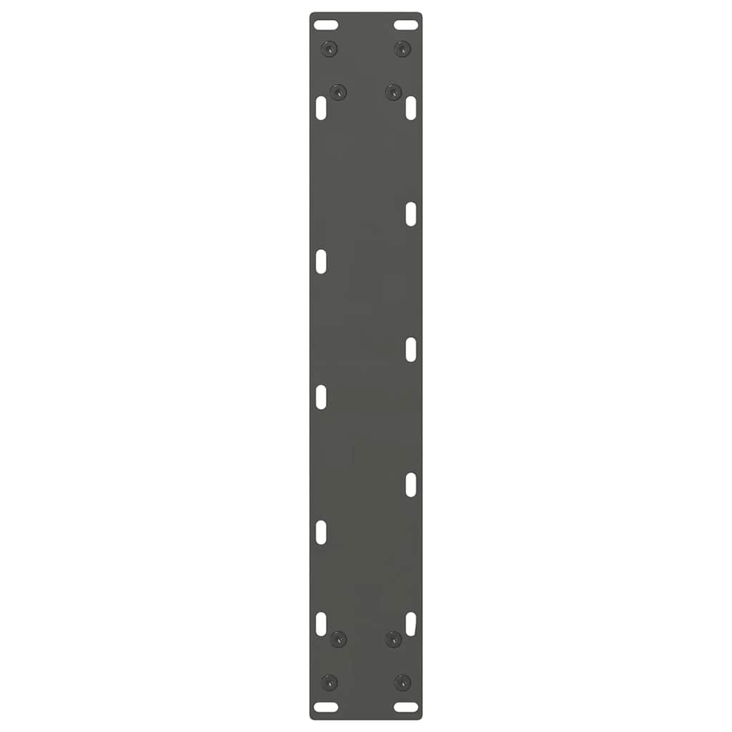 Gambe per Tavolino Antracite 2 pz 40x(110-111) cm Acciaio - homemem39