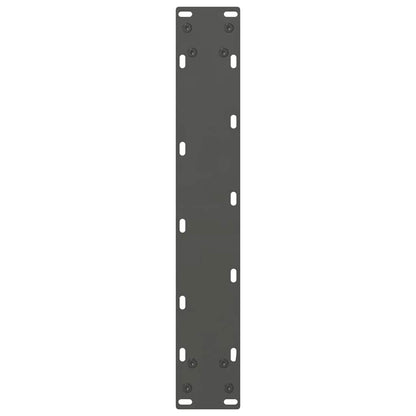 Gambe per Tavolino Antracite 2 pz 40x(110-111) cm Acciaio - homemem39