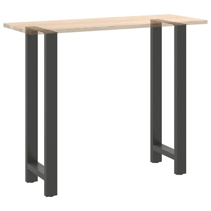 Gambe per Tavolino Antracite 2 pz 40x(110-111) cm Acciaio - homemem39