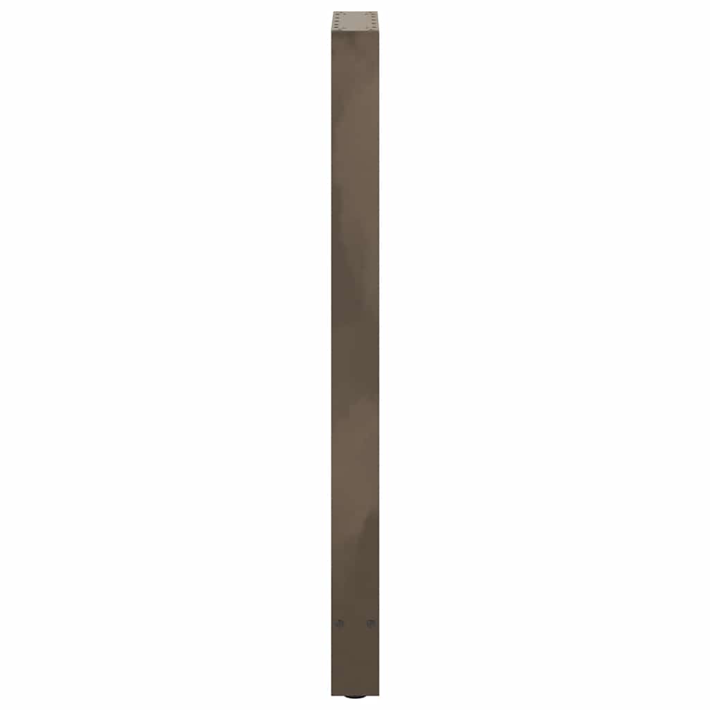 Gambe per Tavolino Acciaio Naturale 2 pz 40x(110-111)cm Acciaio - homemem39