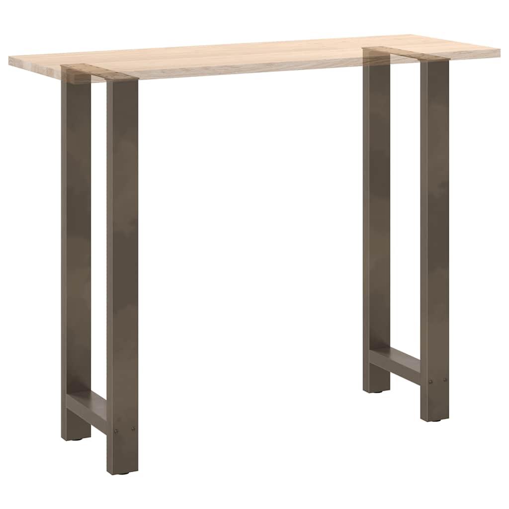 Gambe per Tavolino Acciaio Naturale 2 pz 40x(110-111)cm Acciaio - homemem39