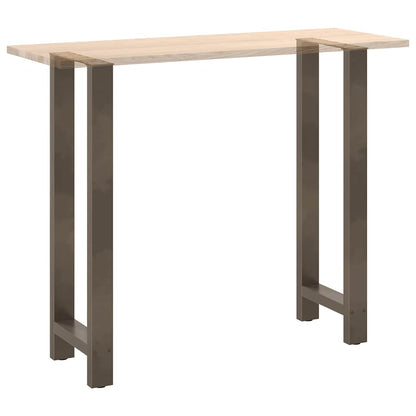 Gambe per Tavolino Acciaio Naturale 2 pz 40x(110-111)cm Acciaio - homemem39
