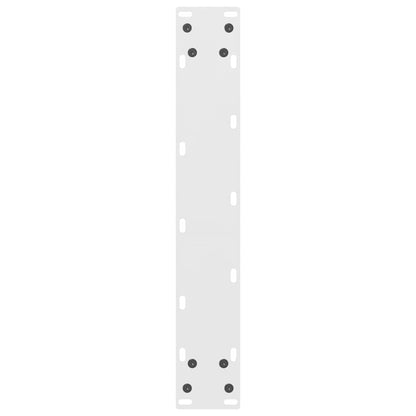 Gambe per Tavolino Bianco 2 pz 50x(110-111) cm Acciaio
