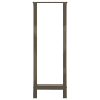 Gambe per Tavolino Acciaio Naturale 2 pz 50x(110-111)cm Acciaio - homemem39