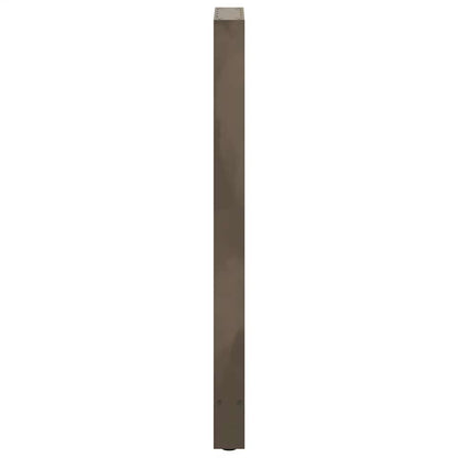 Gambe per Tavolino Acciaio Naturale 2 pz 50x(110-111)cm Acciaio - homemem39
