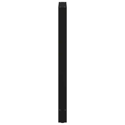 Gambe per Tavolino Nero 2 pz 60x(110-111) cm Acciaio - homemem39